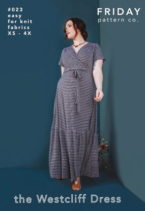 Snitmønster til kjole 'Westcliff' fra Friday Pattern Company