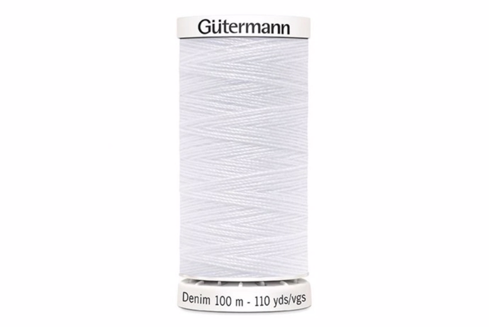 Hvid denim sytråd fra Gütermann