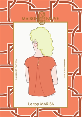 Bluse symønster 'Marisa' fra Maison Fauve