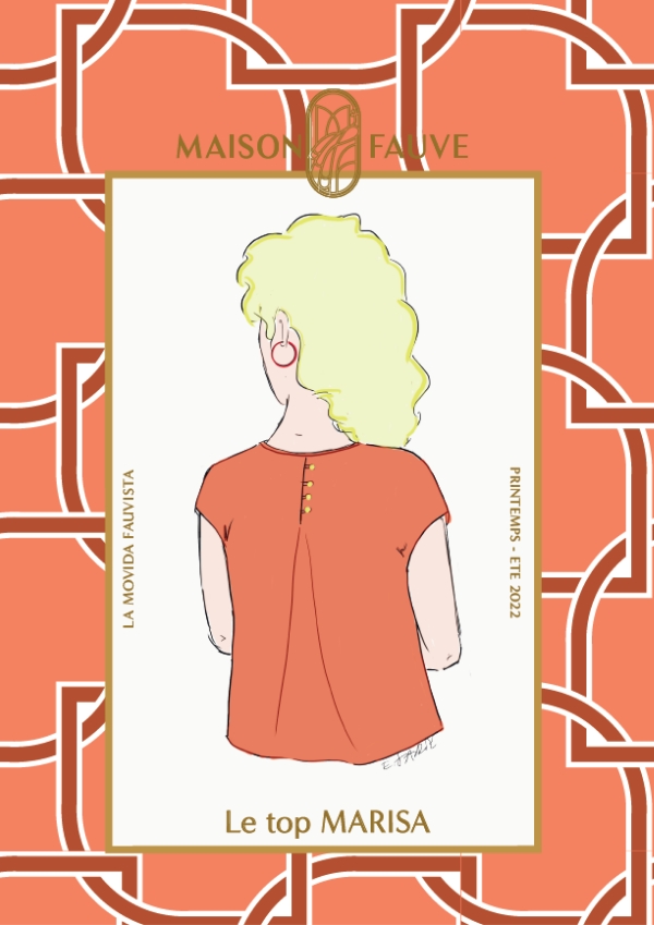 Bluse symønster \'Marisa\' fra Maison Fauve