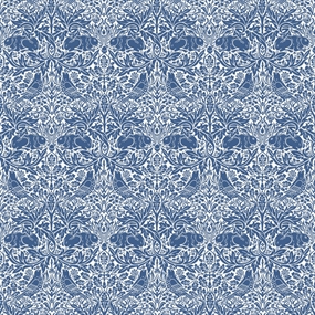 William Morris bomuld 'Brer Rabbit Blue'