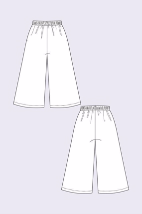 Ninni elastic waist culottes