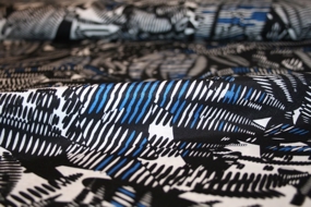 Viscose twill med print