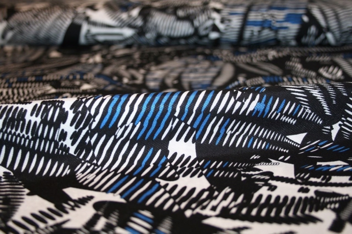 Viscose twill med print