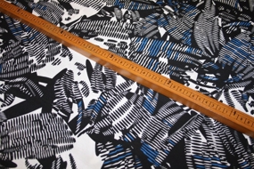 Viscose twill med print