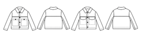 Symønster til jakke \'Stacker\'