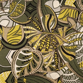 Viskose stof med efterårsblade