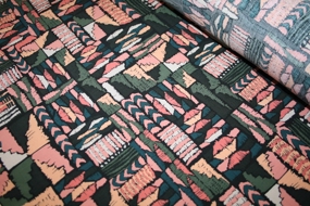 Viscose med grafisk print