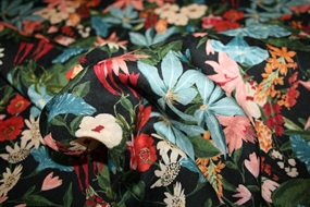 Viscose stof med hawaii blomster