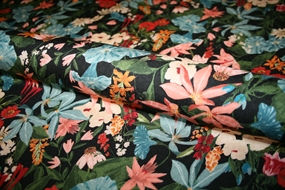 Viscose stof med hawaii blomster