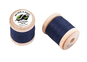 Mørkeblå knaphulssilke