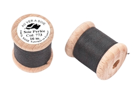 Mørkegrå knaphulssilke