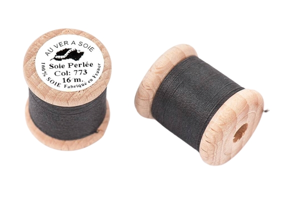 Mørkegrå knaphulssilke