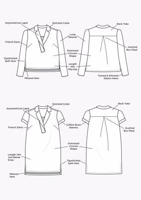 Augusta Shirt and Dress (US 0-18)