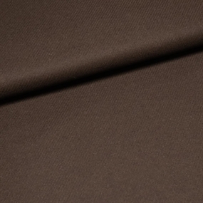 Twillvævet brun frakkeuld