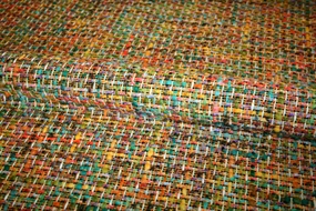 Multifarvet Chanel bouclé stof