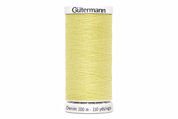 Gul denim sytråd fra Gütermann