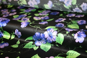 Blomstret silkejacquard