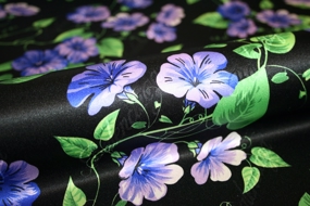 Blomstret silkejacquard