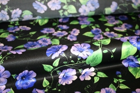 Blomstret silkejacquard