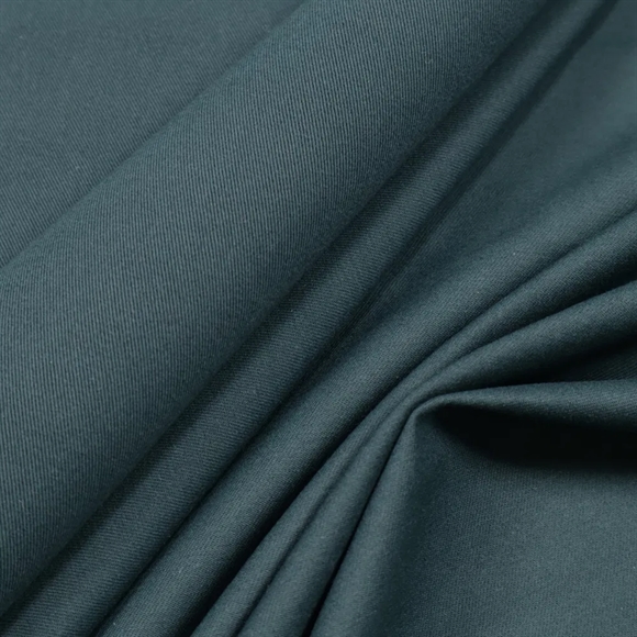 Petrol gabardine i bomuld