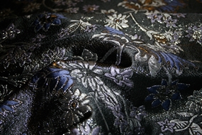 Blomstret jacquard med lurex