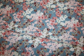 Blomstret bomuldsjersey