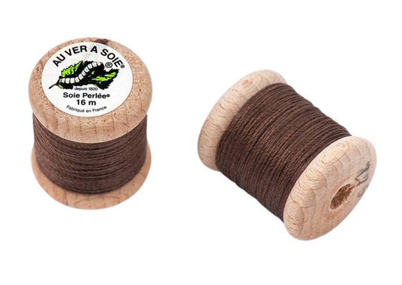 Mørkebrun knaphulssilke