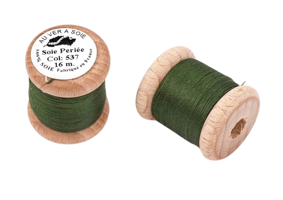 Flaskegrøn knaphulssilke