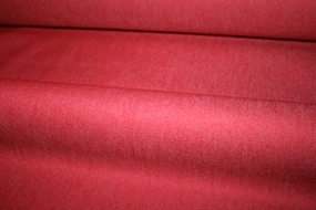 Rød denim i bomuld med elastan