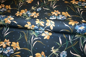 Liberty viskose stof 'Poppy and Daffodil'