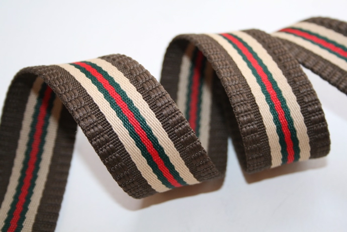 Stribet grosgrain 30 mm.