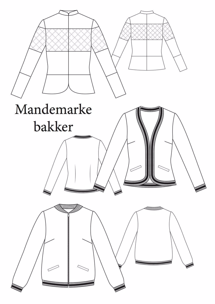 Quiltet orange jakke (SYKIT)