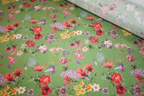 Blomstret silkejacquard