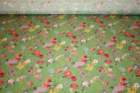 Blomstret silkejacquard