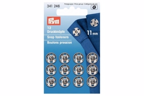 Prym tryklåse sølv 11 mm.