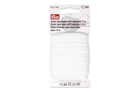 Prym hvid elastik 5 mm.