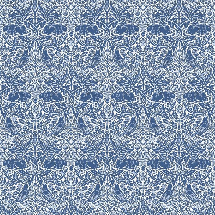 William Morris Brer Rabbit Blue