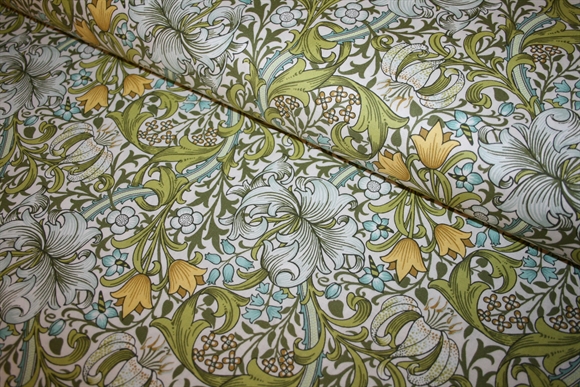 William Morris bomuld \'Golden Lily Sunshine\'