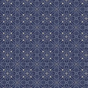 William Morris 100% bomuld 'Brophy Trellis Blue'