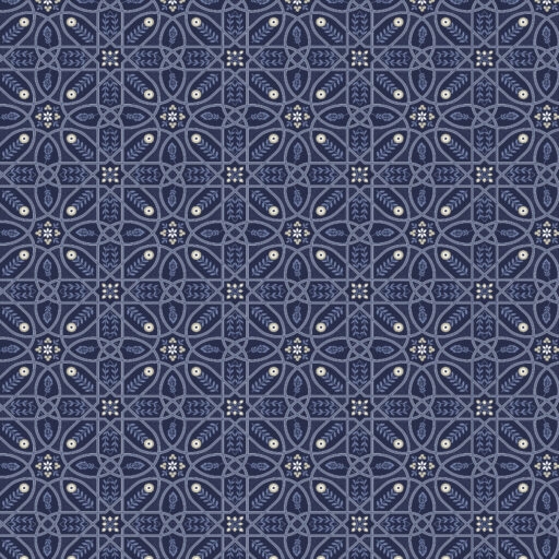 William Morris 100% bomuld \'Brophy Trellis Blue\'