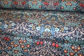 William Morris stof 'Blackthorn Indigo'