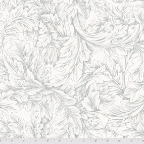 William Morris tekstil Acanthus Scroll Silver