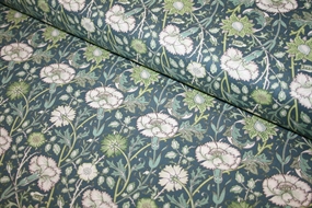 William Morris bomuld 'Mini Pink & Rose Marine'