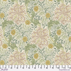 William Morris stof 'Mini Seaweed Cream'