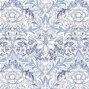 William Morris stof 'Severne Blue'