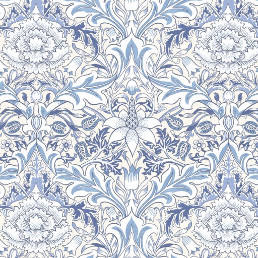 William Morris stof \'Severne Blue\'