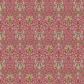 William Morris bomulds stof 'Snakeshead Thornedrose'