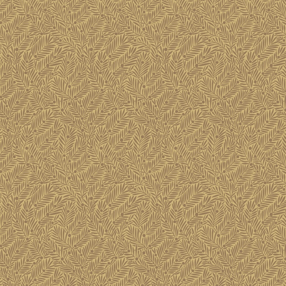 William Morris bomulds stof \'Yew & Aril Gold\'