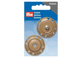 Prym beige tryklås 35 mm.
